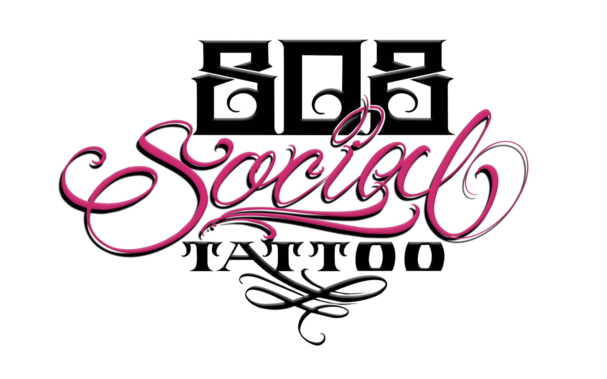 808 social az tattoo logo